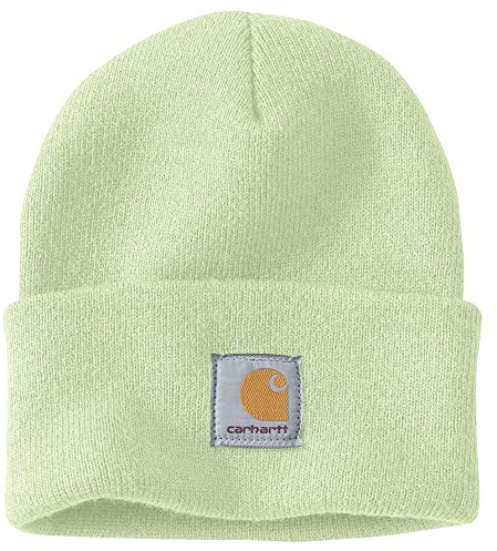 Carhartt Mens Knit Cuffed Beanie (Closeout), Hint of Lime, One Size
