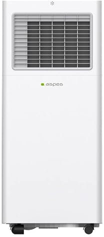 Aspes Aire Acondicionado Portátil, 9000 BTU. AAAP900F. Solo frío, Display LED Táctil, Temporizador, Mando a Distancia, Kit instalación ventana incluido, Clasificación Energética A