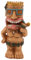 Solar-Statue-Lichter, Harz-Lichtsensor, Warme Beleuchtung, 600 MAh Batterie, LED-Hof, Dekoratives Licht, Solar-Tiki-Statue für Terrasse, Garten, Veranda