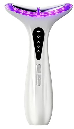 Face Massager,2025,EMS Red Light Therapy Anti-Wrinkle Face Device 7 Colors & 3 Modes,45°C±5°C Heat Electric Neck Lifting Massager for Skin Tightening,Massage Facial Toning Firming Anti-Aging for Women