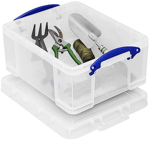 Really Useful Box Plastic Storage 21 Litre Clear
