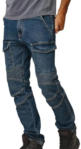SIGGI Pantaloni Jeans Biker Blu Jeans, M