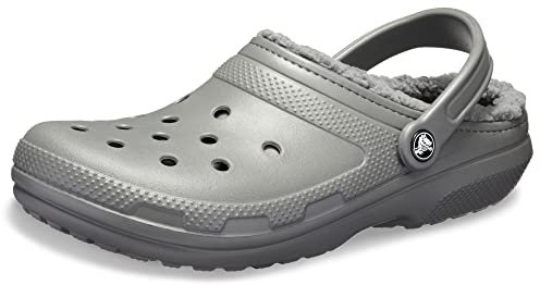 Crocs Unisex Erwachsene Classic Lined Clog Clog, Slate Grey/Smoke, 46/47 EU