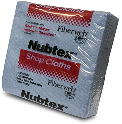 Nubtex Shop Cloths 317 13x17 Wipes Bag of 25 Cleaning Blankets Roller Ink Tray