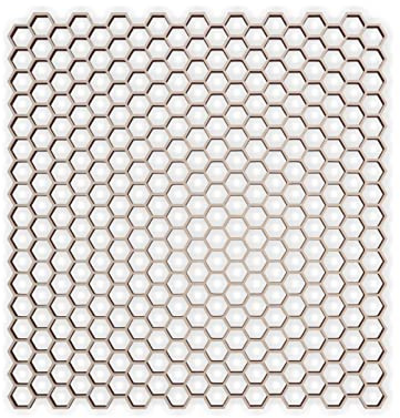 Wooden Lattice Panel with a Honeycomb Pattern, Decorative Wall Panels for Interior Wall Decor, Hanging, Room Divider - Privacy Lattice - Panels for Outside, MDF Wall Panels, Wood Fence Panel 24 Inches