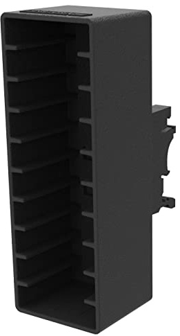 Fuse Cartridge Storage – 10 Fuse cartridges on DIN Rail or Flat Surface