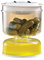 Natudeco Pickle und Oliven Jar trocken Nass trennung Pickle Jar Luftdichtes Kimchi Sanduhr Jar Luftdicht Kimchi Nass Trocken spender Lebensmittel-Vorrats behälter mit Essiggurken
