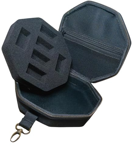 FUZI GAMES DND Würfelbrett Würfelspiel Zubehör - Rund Würfel unterlage - Dice Tray mit filzunterlage bis Dungeons and Dragons, Kniffel, Würfelpoker | Aufbewahrungsbox bis würfel