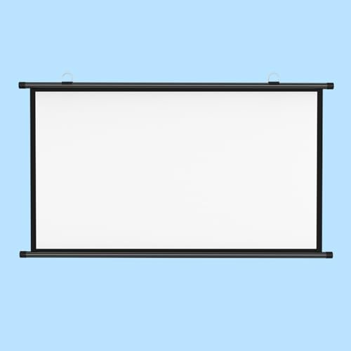écran de Projection, Écran de Projection Noir à déroulement Manuel, Plusieurs Tailles, 4:3/16:9, intérieur et extérieur(72 inch 16:9)
