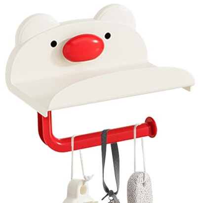 Porte-rouleau de papier toilette - Distributeur de rouleaux de papier toilette - Support mural pour salle de bain - Avec ventouse - Pour toilettes, cuisine, hôtel, maison