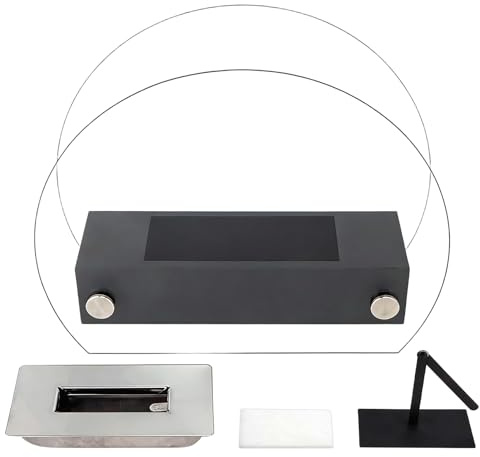 Raypontia Focolare Da Tavolo | Bruciatore Per Stufa Con Dimensioni 35,00 X 11,99 X 27,99 cm | Caminetto Da Esterno - per Giardino Terrazzo Balcone Cucina e Camera da