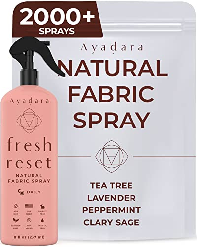 Ayadara Natural Fabric Spray, Lavender Room Spray Air Freshener, Odor Eliminator Mist, Aromatherapy Home Fragrance, Lavender Linen Spray for Bedding, Pillow, Sheet, Blanket and Clothing, 2000+ Sprays