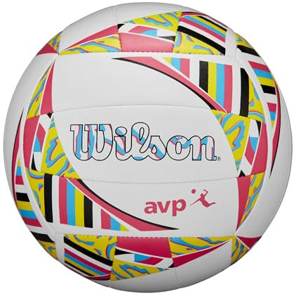 Wilson AVP Movement Volleyball, Weiß/Rosa/Gelb