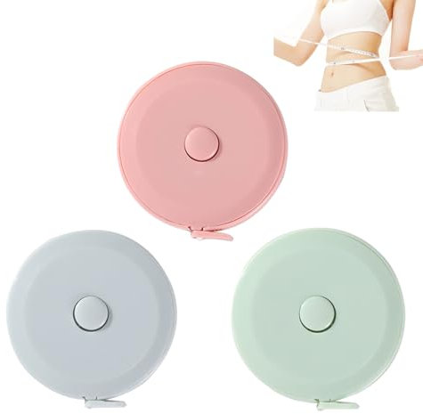 3 Pièces Metre Ruban,1.5m de Mètre Ruban Couture,Mètre Ruban pour le Corps,Metre Couture Souple Double Face Rubans à Mesurer Rétractable Pour Mesurer Longueur,Poitrine,Taille,Couturiere (3 Couleurs)