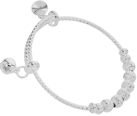 IMIKEYA Bracelet Jonc pour Garçon Fille Fille avec Clochette Bijou Cadeau pour Garçon Anniversaire ou Fête Bracelet Ajustable Confortable Élégant et Raffiné Nourrisson