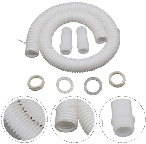 MonoSora Kit de accesorios de tubería de 32 mm para almacenamiento de agua de barril de lluvia y riego de jardín, color blanco