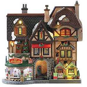Lemax Christmas Village River Moors Christmas Street Festival, funzionamento a batteria (4,5 V) – 85315