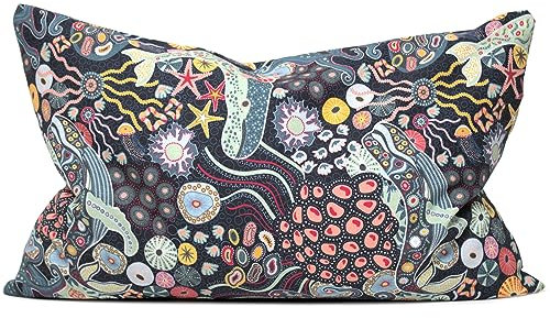 Bio Lavendelkissen 30x20cm, Bio-Bezug Unter Wasser + Bio Inlett | Duftkissen Kräuterkissen