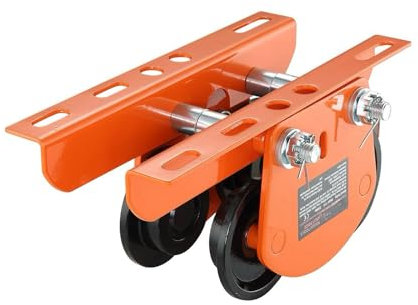 TRSGD Carro Manual para polipasto eléctrico con Capacidad de 1100 LB para PA200, PA250, PA300, PA400, PA500, Ancho de Brida Ajustable para Vigas en I Rectas y Curvas