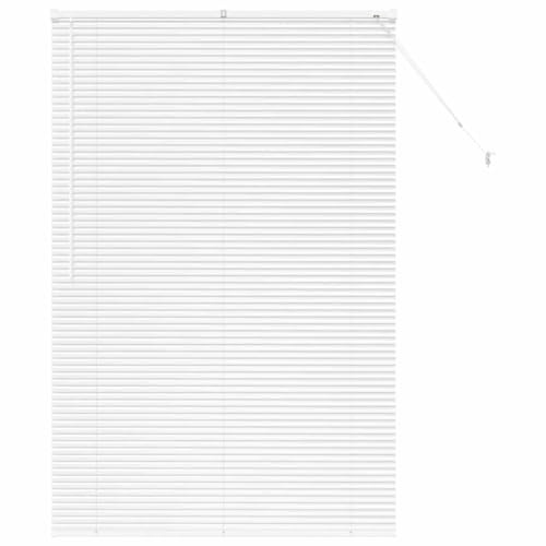vidaXL Tendaggi a Veneziana Bianco 175 x 110 cm Alluminio, Tende a riquadro in Alluminio, Regolabili per Interni, per Controllo Luce e Privacy, perfette per la casa e L'Ufficio