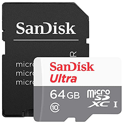 SANDISK Ultra MICROSDXC 64GB + SD Adapter 100MB/S Class 10 UHS-I - Tablet Packaging