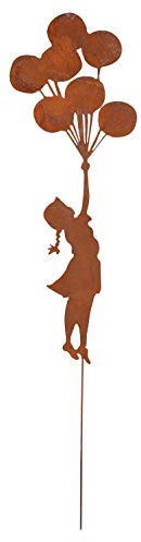 UNUS Decorazione da giardino in ruggine con palloncini grande
