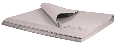 Hansepack24® 500 x 750 mm 50x75cm Seidenpapier Packseide Packpapier in Grau 35g/m² (10kg)