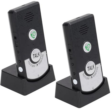 Drahtlose Intercom Türklingeln 1000M Entfernung Wiederaufladbar 2 Wege Sprach Gegensprechanlagen Türklingel Sicherheit 2 Way Voice Gegensprechanlage für Hause Büro Fabrik