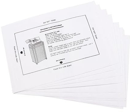 COHEALI 12stücke Shredder Schmieröl Papierpackung Tragbare Schmierölblätter Für Aktenvernichter Für Büros Und Schulen Verbessert Die Schneidleistung