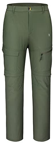 Little Donkey Andy Herren Outdoor Sport Zwei Abschnitt Hosen Bergsteigen Wandern Wandern Grün XL