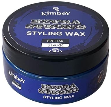 Kimbey Hairwax Extra Strong da 150 ml, forte tenuta e naturale flessibilità, per uno styling senza sforzo e una lucentezza sana, formula leggera e non grassa, ideale per capelli corti a media