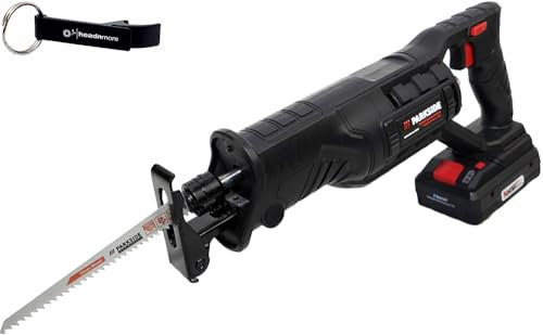 HEADNMORE® Bundle Parkside Performance - Sierra sable con batería de 20 V PSSAP 20-Li D5 (incluye batería de 4 Ah y llavero HEADNMORE)