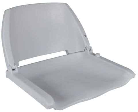 Generico Sedili per Barca 2pz Pieghevoli Senza Cuscino Grigio 41x51x48cm,Marrone,5.4kg,279101