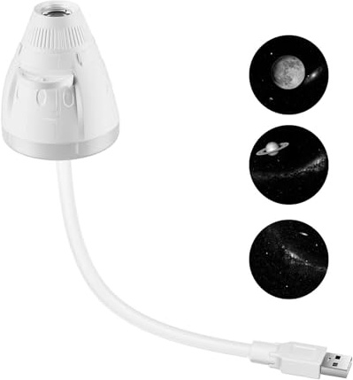 Stjärnprojektor 2-i-1 360° Rotation | LED-projektor med Nattljus För Tonåringar Vuxna Lägenhet Vardagsrum Sovrum Studera Klubb Fest Semester Husbil