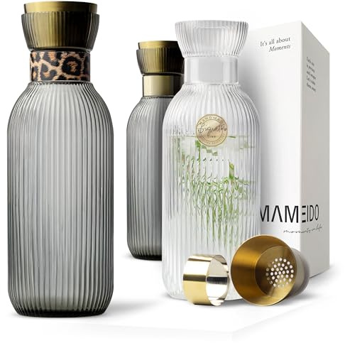 MAMEIDO Vattenkaraff med pip & sil 1 l (Smoke Wild)