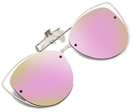 FEISEDY Women’s Polarized Cat Eye Clip-on Sunglasses with Flip up Function for Glasses B2670