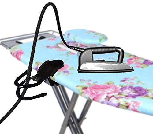 Pmsanzay Accessoire de planche à repasser – Support de cordon pour fer à vapeur – Empêche le repassage sur le cordon