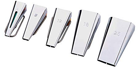 Wifehelper Schrägbandformer-Set in 5 Größen, Zum Erstellen von DIY-Schrägbändern, Quilt-Schrägbandformer-Set, Nähmaschinen-Nähfuß Zum Basteln