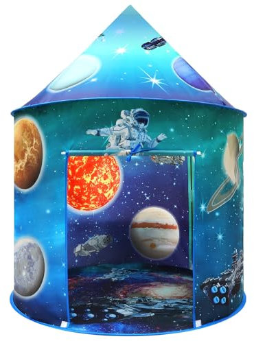 Kids Astronaut Galaxy Play Tent - Large Pop-Up Space Playhouse for Boys and Girls, Indoor/Outdoor Foldable Tent, for Toddlers and Children