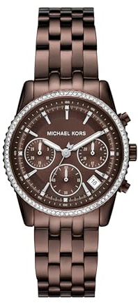 Michael Kors Women's Bryant Chronograph Brown Stainless Steel Bracelet Watch (Model: MK7559)