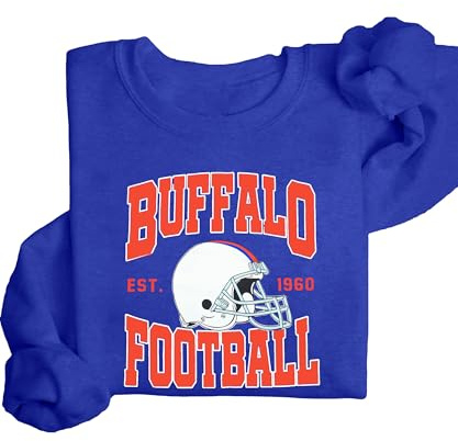 Game Day Football Sweatshirts Men Team City Name Helmet Print Sweatshirt