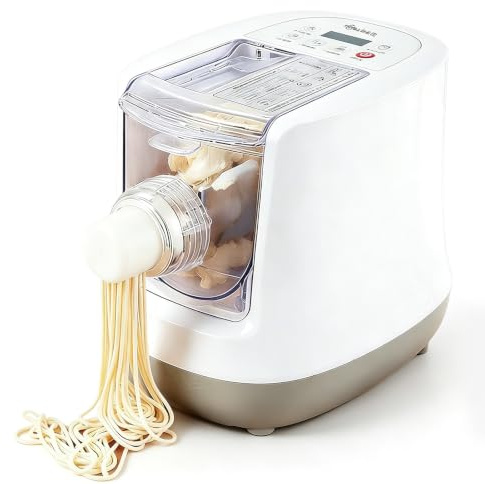 260W elektrisk pastamaskin, | multiformad extruder och degark för hemlagad spagetti, nudlar, knödelskinn och makaroner i hemmets kök