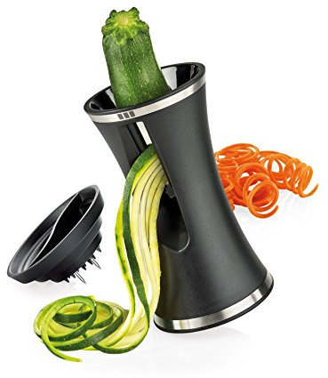 Küchenprofi 1310191000 Vega telli Cortador en espiral, de plástico, Negro, 8,5 x 8,5 x 15 cm
