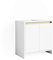 Vicco Waschbeckenunterschrank Emma, Waschtischunterschrank, Weiß/Sonoma, 58 x 60 cm