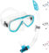 Cressi Estrella & Gamma - Schnorchelset Maske Estrella + Schnorchel Gamma, Transparent/Aquamarin, Einheitsgröße, Unisex Erwachsene