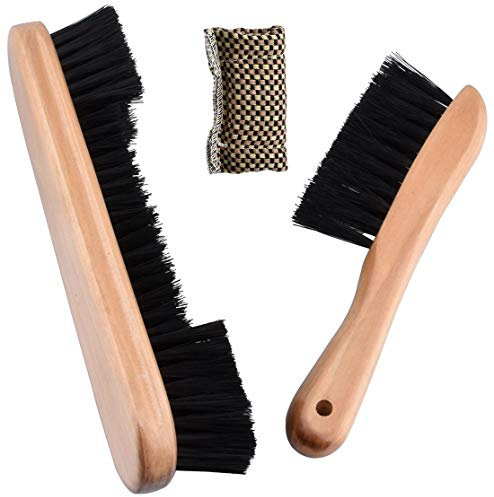 Billiards Pool Table and Rail Brush Set with Cue Cleaning Cloth Club Wipe Dry Cloth