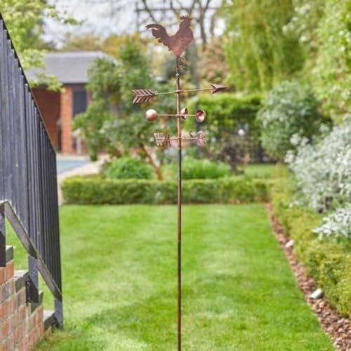 Garden Mile 170cm Stag Bronze Garden Ornament Weathervane For Garden Metal Stakes Outdoor Animal Ornament Gardens Stakes Weather vane For The Gardens