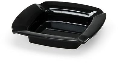 Posacenere da tavolo quadrato nero in melamina 4 settori cod.HT00407LU cm 13x13x2,5h by Varotto & Co.