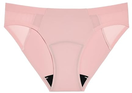 KNIX Light Leakproof No-Show Mesh Boyshort - Period Underwear for Women - Rose Water, X-Small