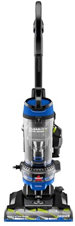 Bissell CleanView Swivel Rewind Vacuum with Automatic Cord Rewind, TurboEraser Upholstery Tool, Triple Action Brush Roll, Swivel Steering, Extension Wand, Easy-Empty Dirt Tank, Multi-Cyclonic Suction